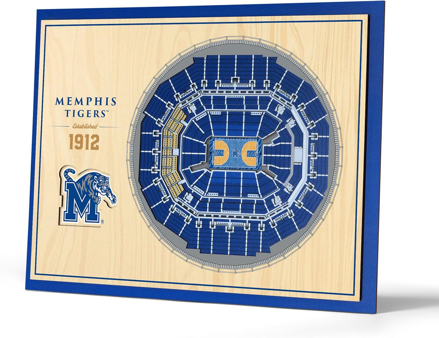 NCAA Memphis Tigers 5-Layer StadiumView 3D Wall Art Review