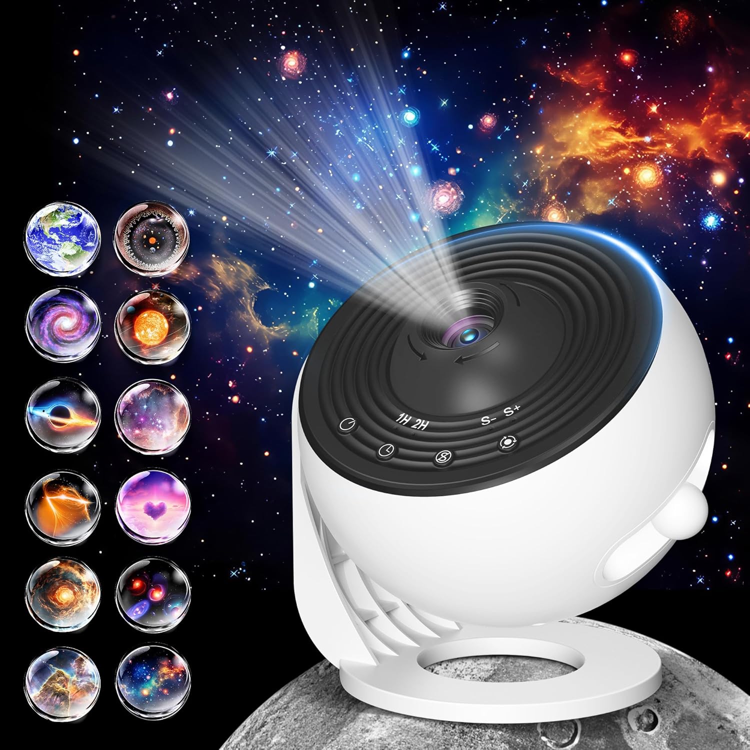 FlyEagle Galaxy Projector: Pro HD Image, 360 Rotation