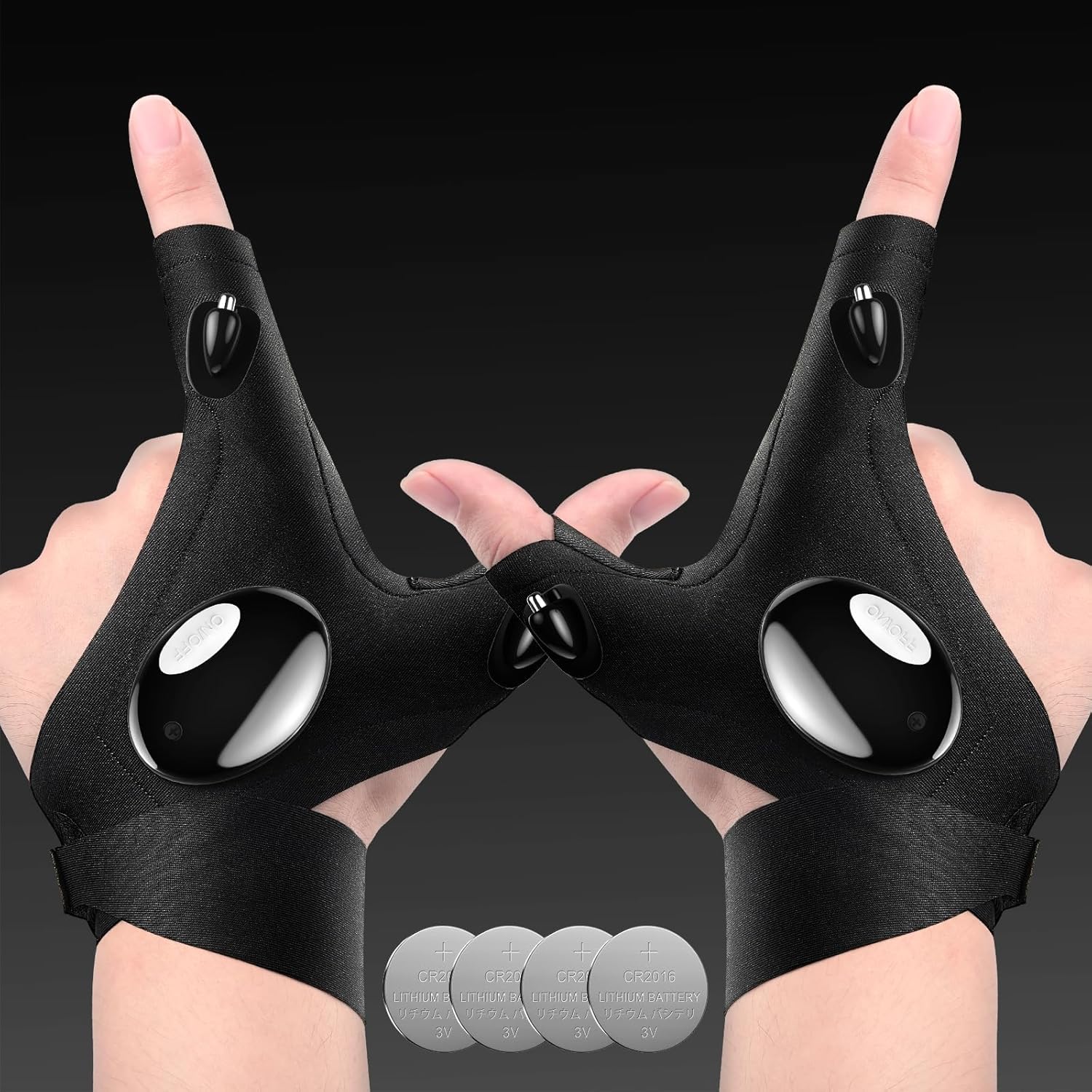 LED Flashlight Gloves for Hands-free Illumination