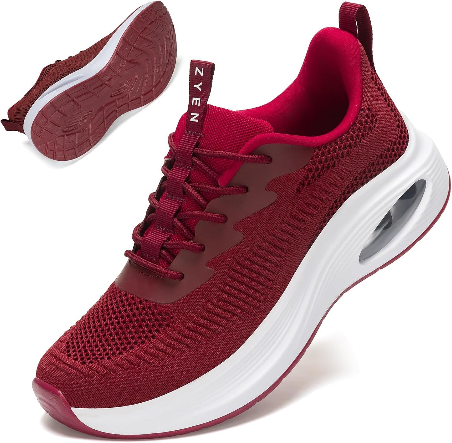 ZYEN Wide Toe Box Shoes Women Air Cushion Running Sneakers
