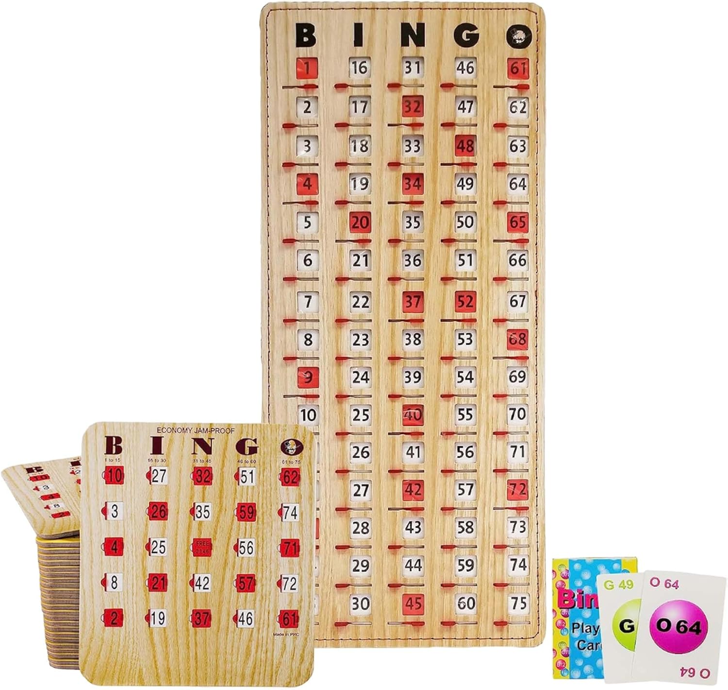 Jam-Proof Bingo Cards with Sliding Windows for Fun Games