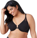 Unlined Front Close Racerback Bra for Women - Soft Supplex Support