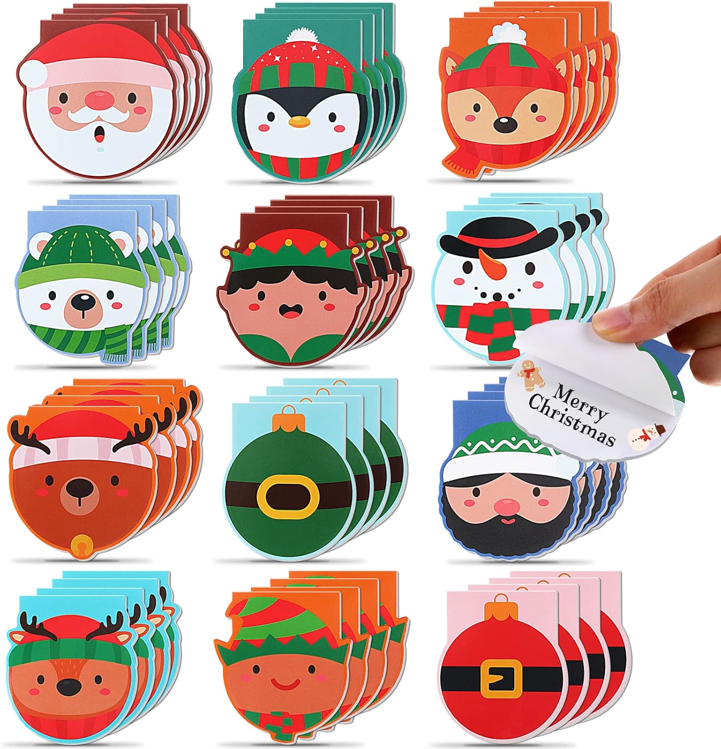 Christmas Mini Notepads - Festive Party Favor Gifts!