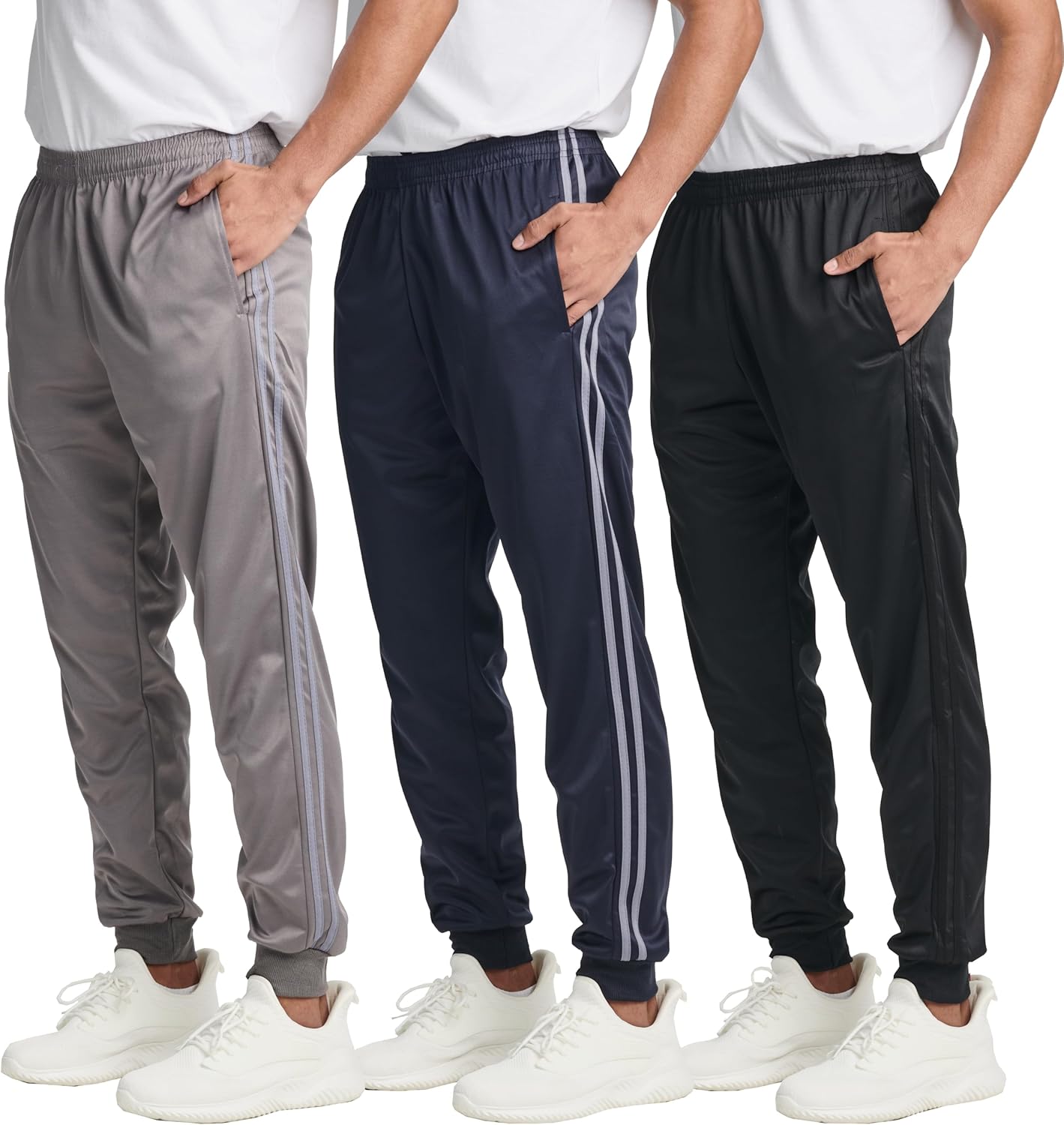 Men's Tricot Active Jogger Sweatpants with Pockets for Comfort
