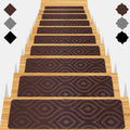 Stair Treads for Wooden Steps 15pcs 8x30in - Soft Non-Slip Carpet