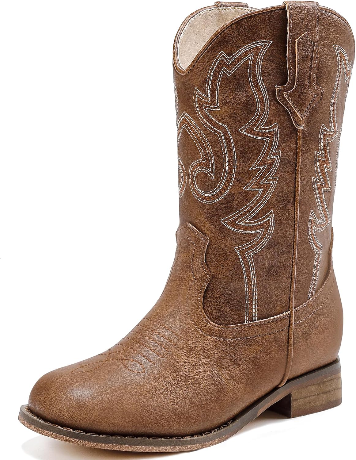 Girls Cowgirl Boots Unisex-Child Mid Calf Glitter Toddler Cowboy