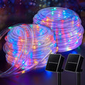 Solar String Lights Outdoor 2 Pack 72 ft 200 LED - Multicolor Ambience