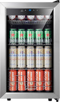 Mini Beverage Refrigerator Cooler 102 Cans Capacity - Compact Chill