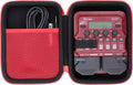 Protective Red Case for Zoom FOUR Bass Guitar Pedal
