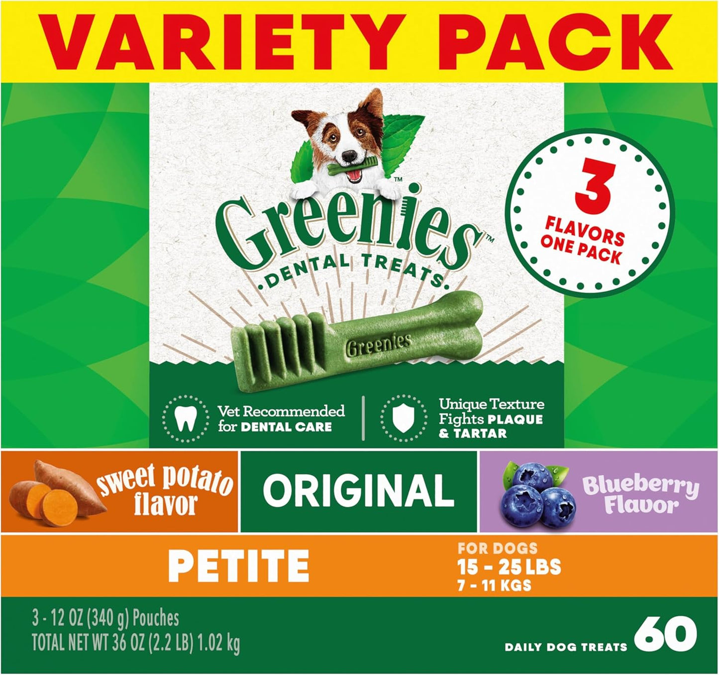 Greenies Petite Dental Dog Treats for Fresh Breath and Health
