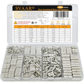 500PCS Non Insulated Butt Connectors for 6-26 Gauge Wiring