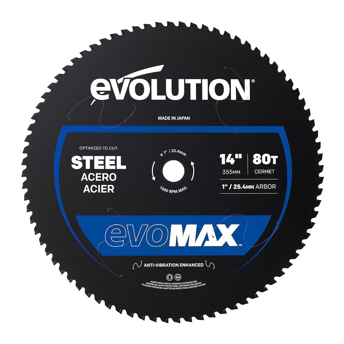 Evolution EVOMAX14ST 14in Cermet Blade for Precision Metal Cutting