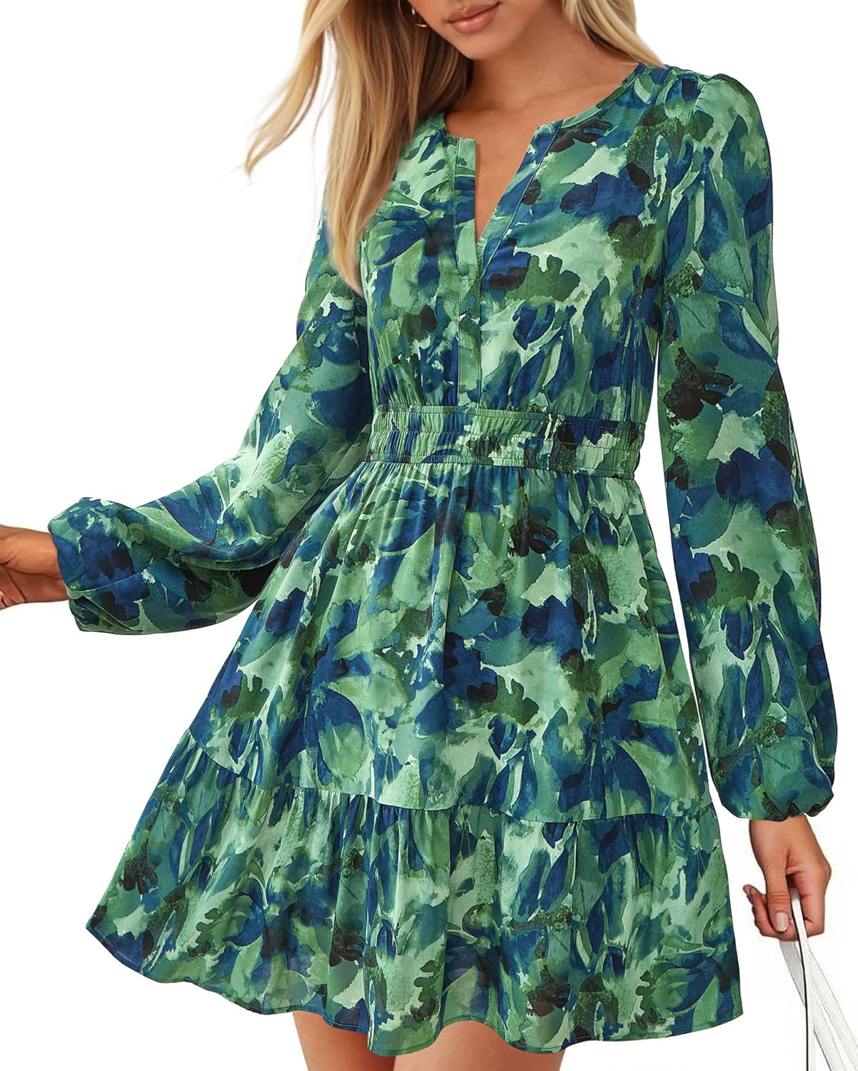 BTFBM Fall Dresses for Women: Stylish Long Sleeve Mini Dress