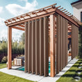 NICETOWN Outdoor Patio Curtains for Windproof Waterproof Privacy