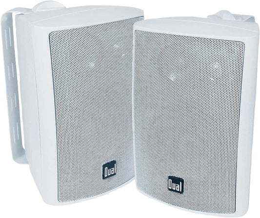 Dual Electronics LU47PW 3-Way Speakers - Crisp Indoor/Outdoor Sound