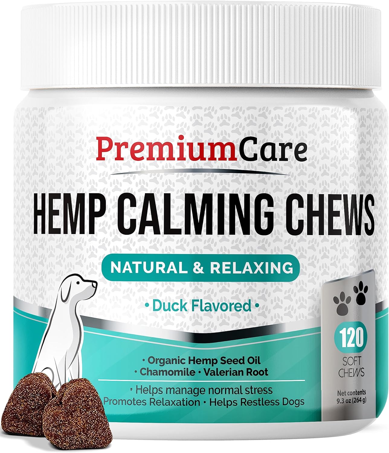 Premium Care Dog Calming Chews - Anxiety Relief