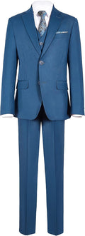 Boys' Formal Slim Fit Suit Set - Complete Adjustable Waist Outfit vest