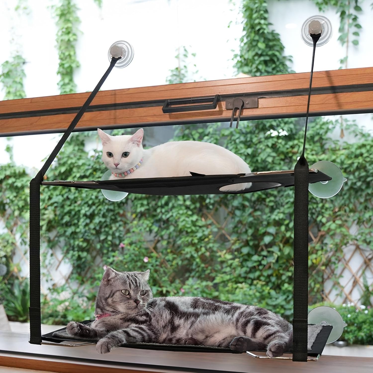 Cat Window Perch Folding Hammock for Cats Up to 50lb Capacity