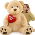 Giant Teddy Bear Stuffed Animal 5Ft - Life-Sized Cuddly Gift
