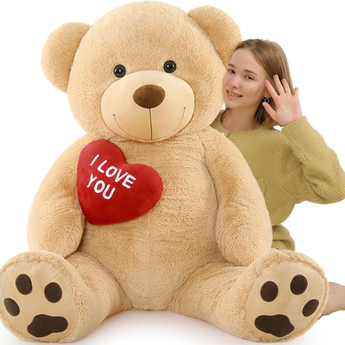Giant Teddy Bear Stuffed Animal 5Ft for Kids and Girlfriends