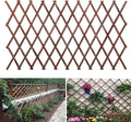 Expandable Garden Trellis 38in x 89in Wooden Lattice - Adjustable