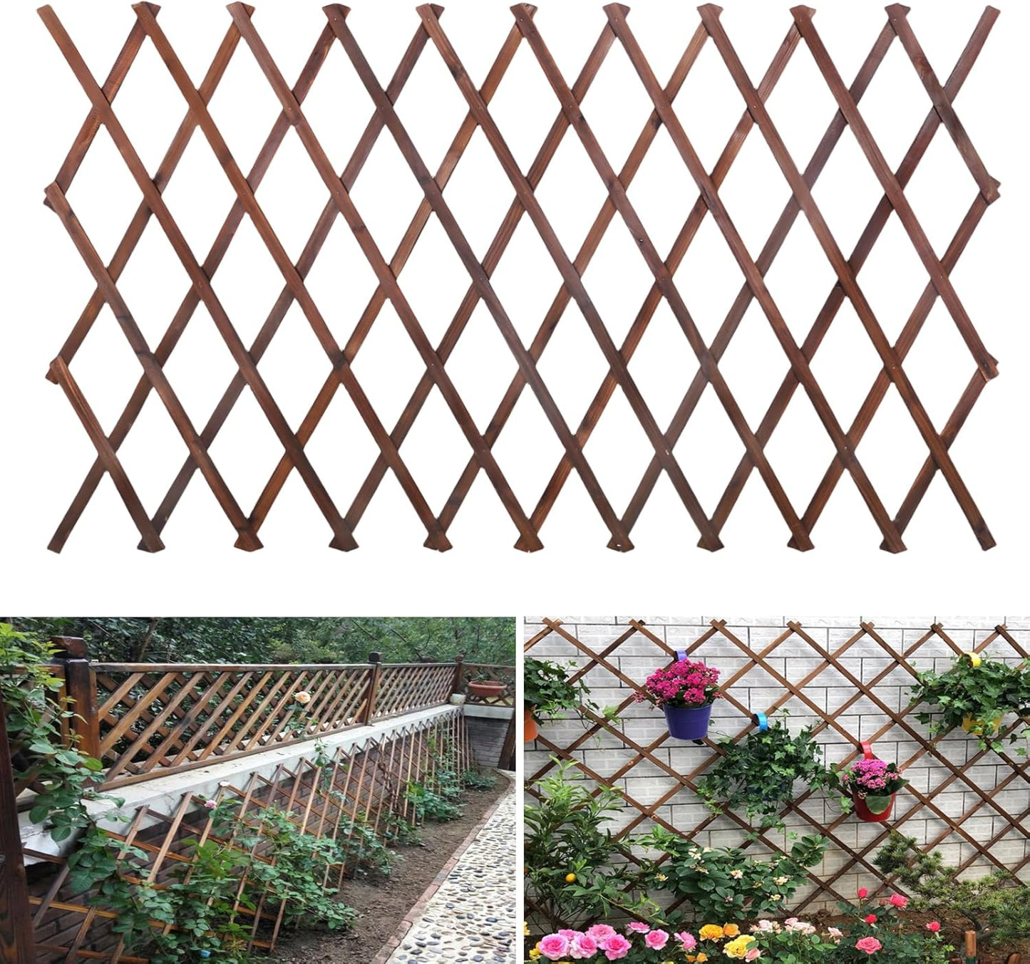 Expandable Garden Trellis for Climbing Plants and Decor
