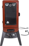 Pit Boss 3-Series Gas Vertical Smoker Red Hammertone - Backyard