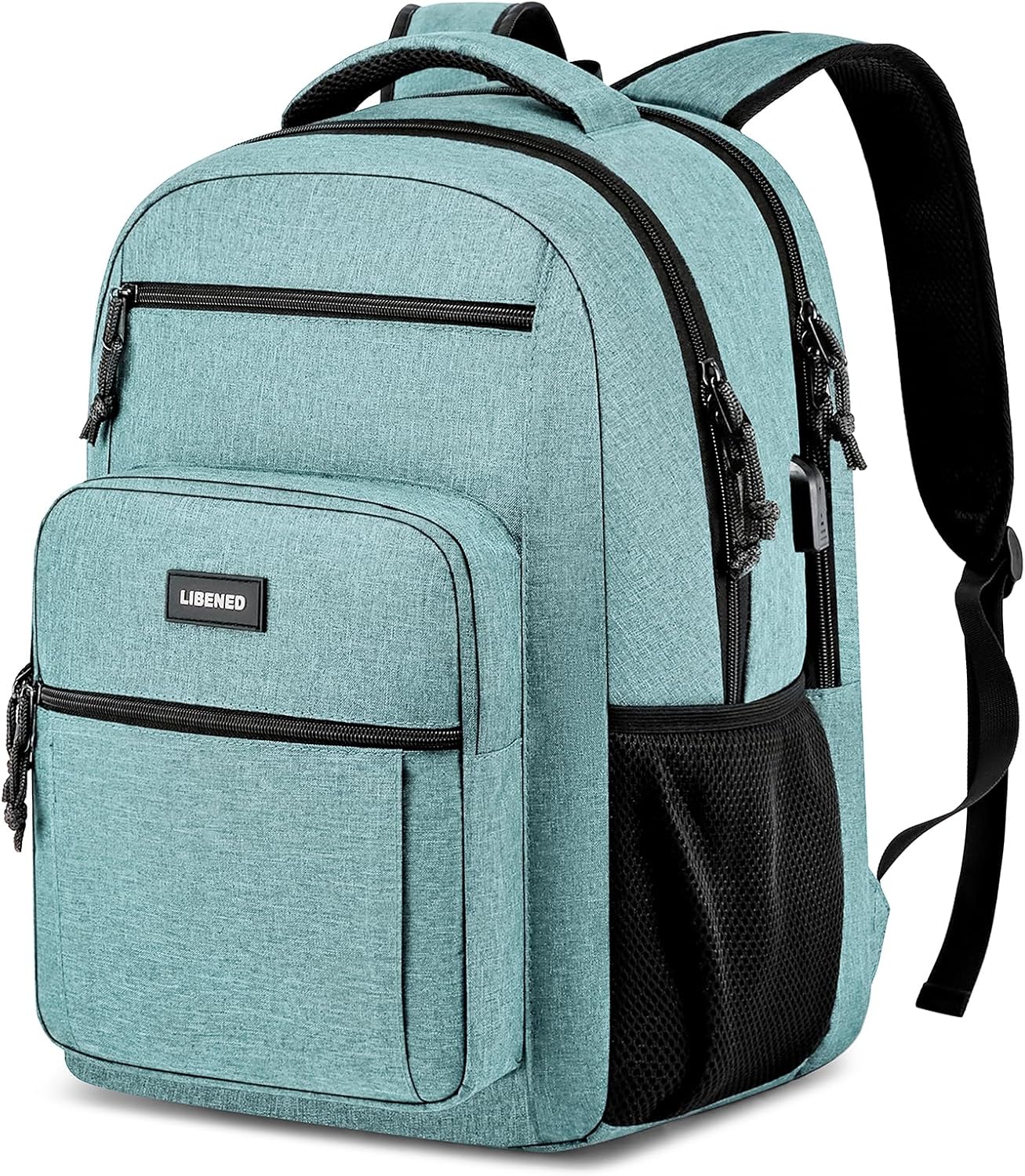 Lightweight School Backpack for Teens with USB Charging Port