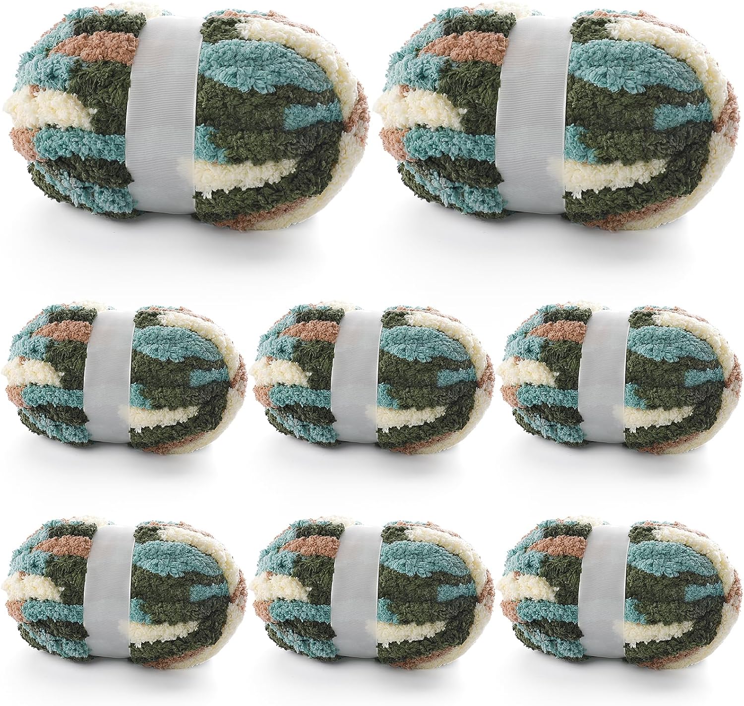 8 Pcs Chunky Yarn for Hand Knitting - Super Bulky Yarn Set