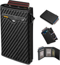 Wallet for Men with Pop Up Card Holder - Slim RFID Blocking