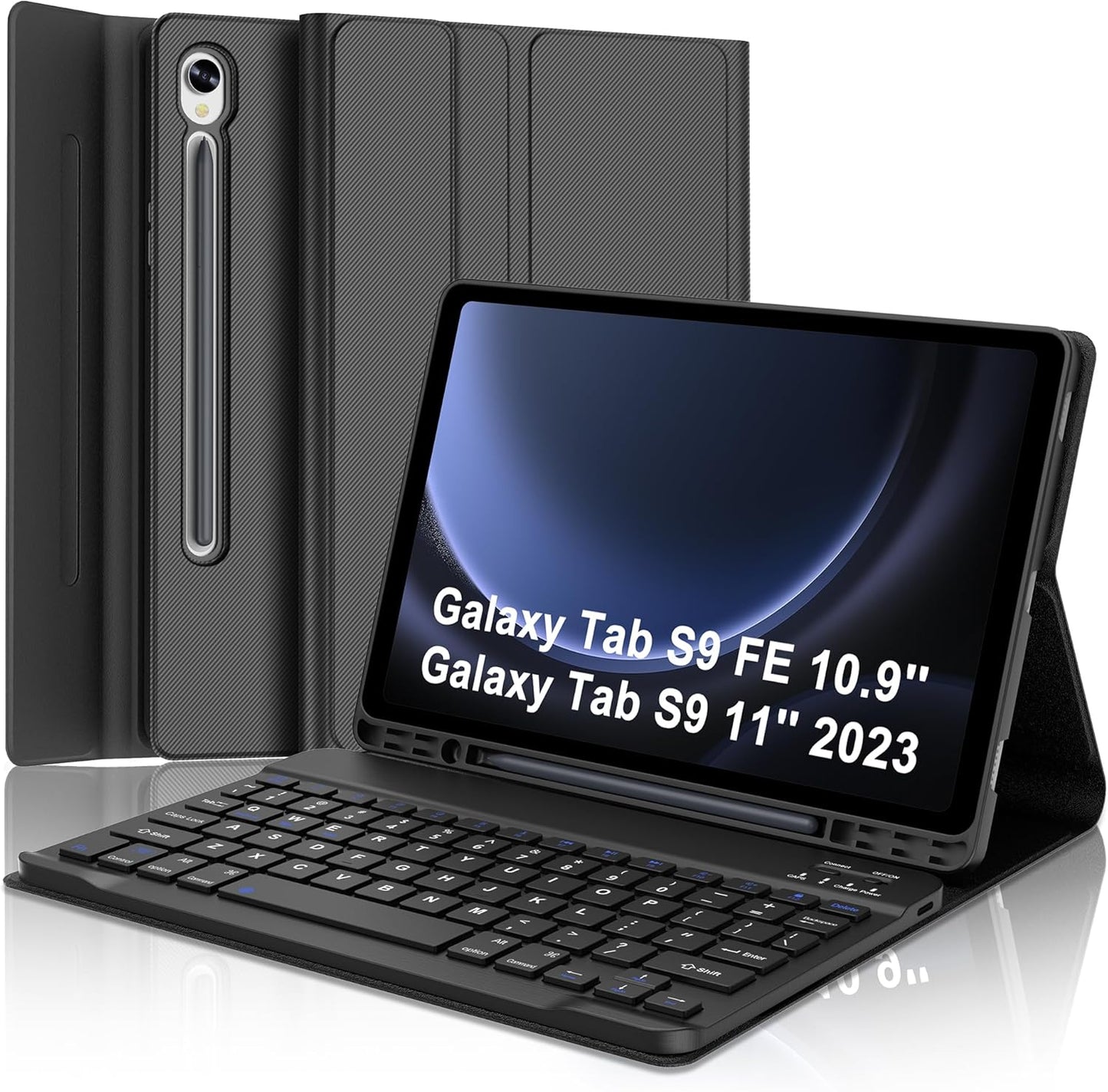 Keyboard Case for Samsung Galaxy S9 FE Tablet with Detachable Keyboard