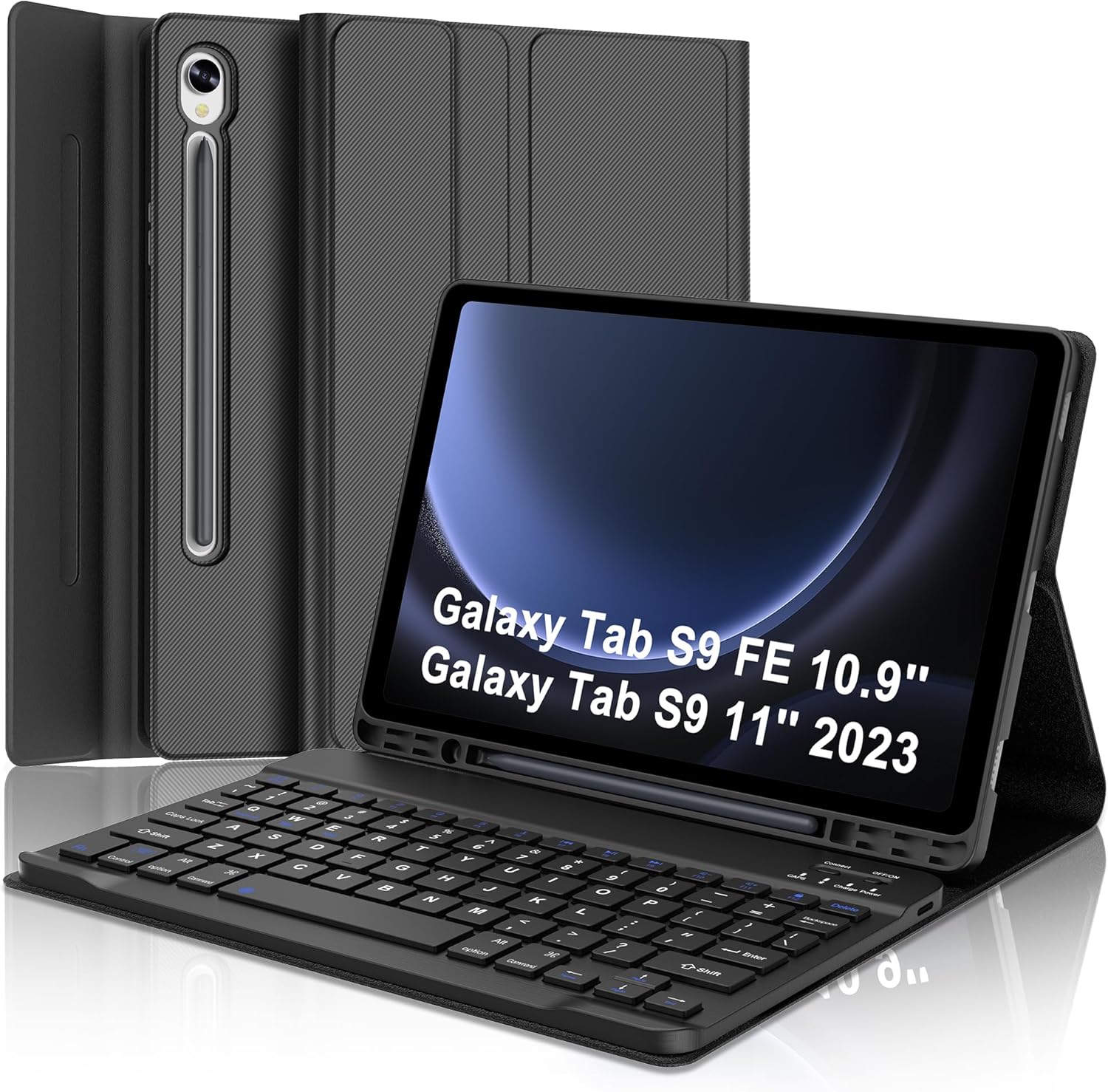 Keyboard Case for Samsung Galaxy S9 FE Tablet with Detachable Keyboard