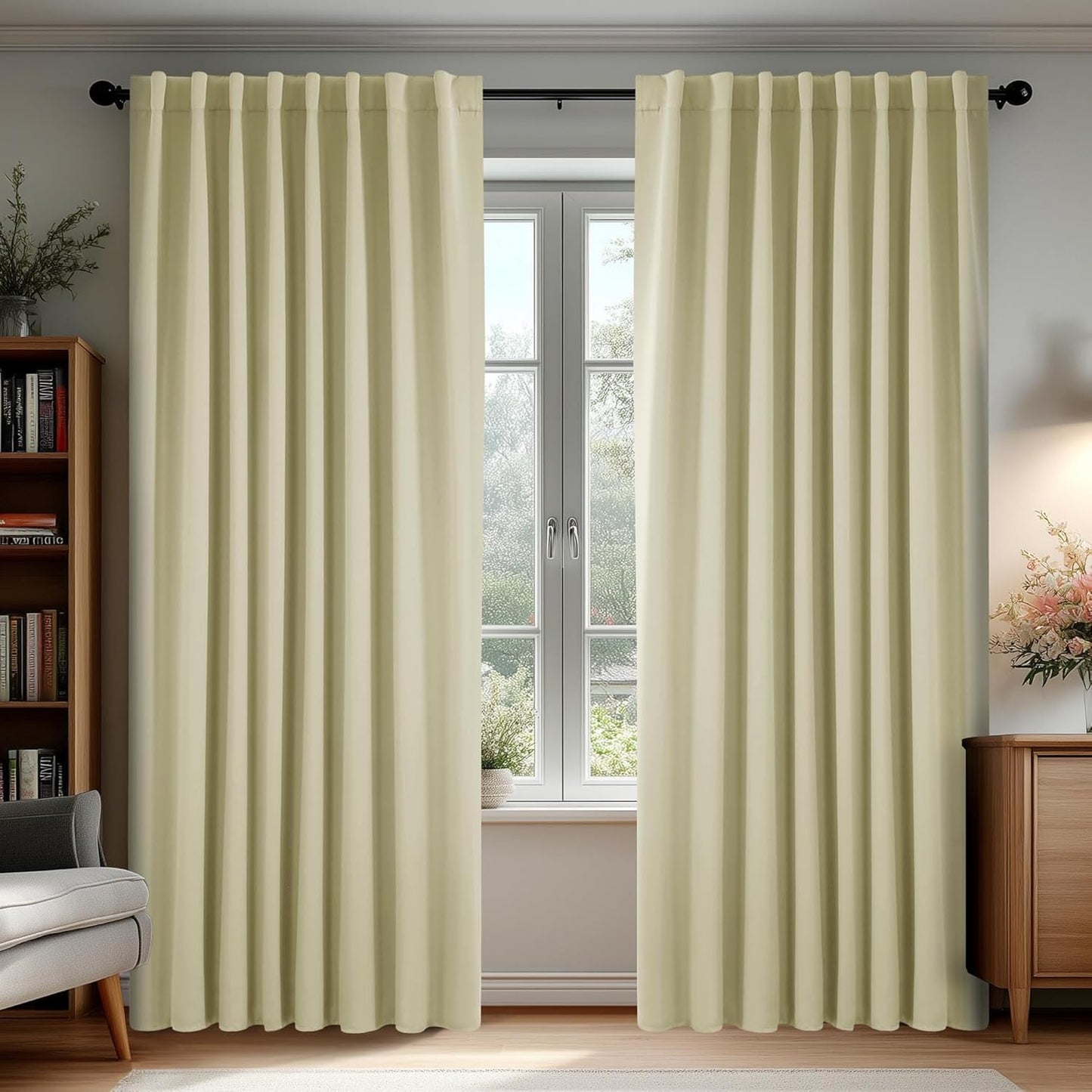 Deconovo Blackout Curtains for Bedroom and Living Room 95 in