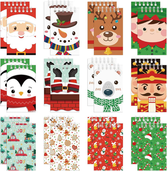 Christmas Mini Notebook Set - Festive Pocket Notepads!