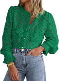 PRETTYGARDEN Women's Elegant Lace Blouse for Any Occasion