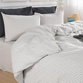 NEXHOME PRO Striped Duvet Cover King Size for Cozy Bedrooms