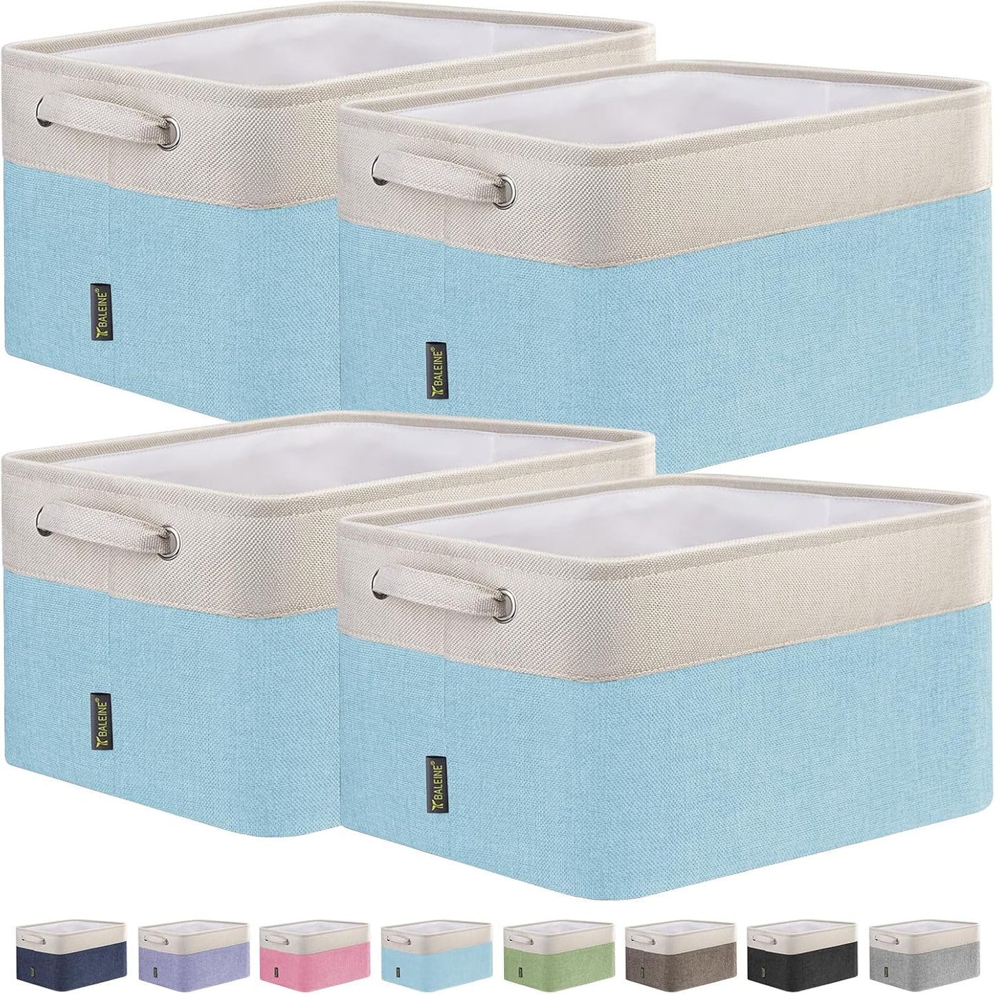 BALEINE Fabric Storage Bins for Organizing Your Home Decor