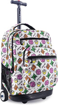 J World Sundance Laptop Rolling Backpack for School and Travel