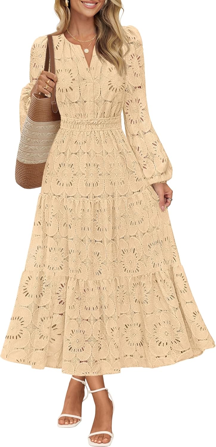 Elegant Women's Floral Maxi Dress with Pockets for Any Occasion