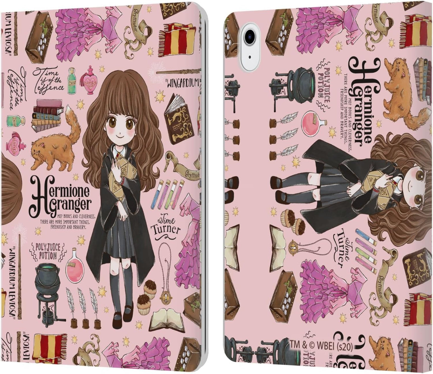 Harry Potter Hermione Pattern Leather Wallet Case for iPad Air