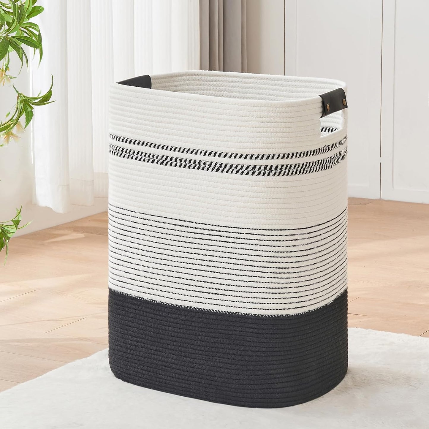 Laundry Basket with Handles - Stylish Storage Solution for Home