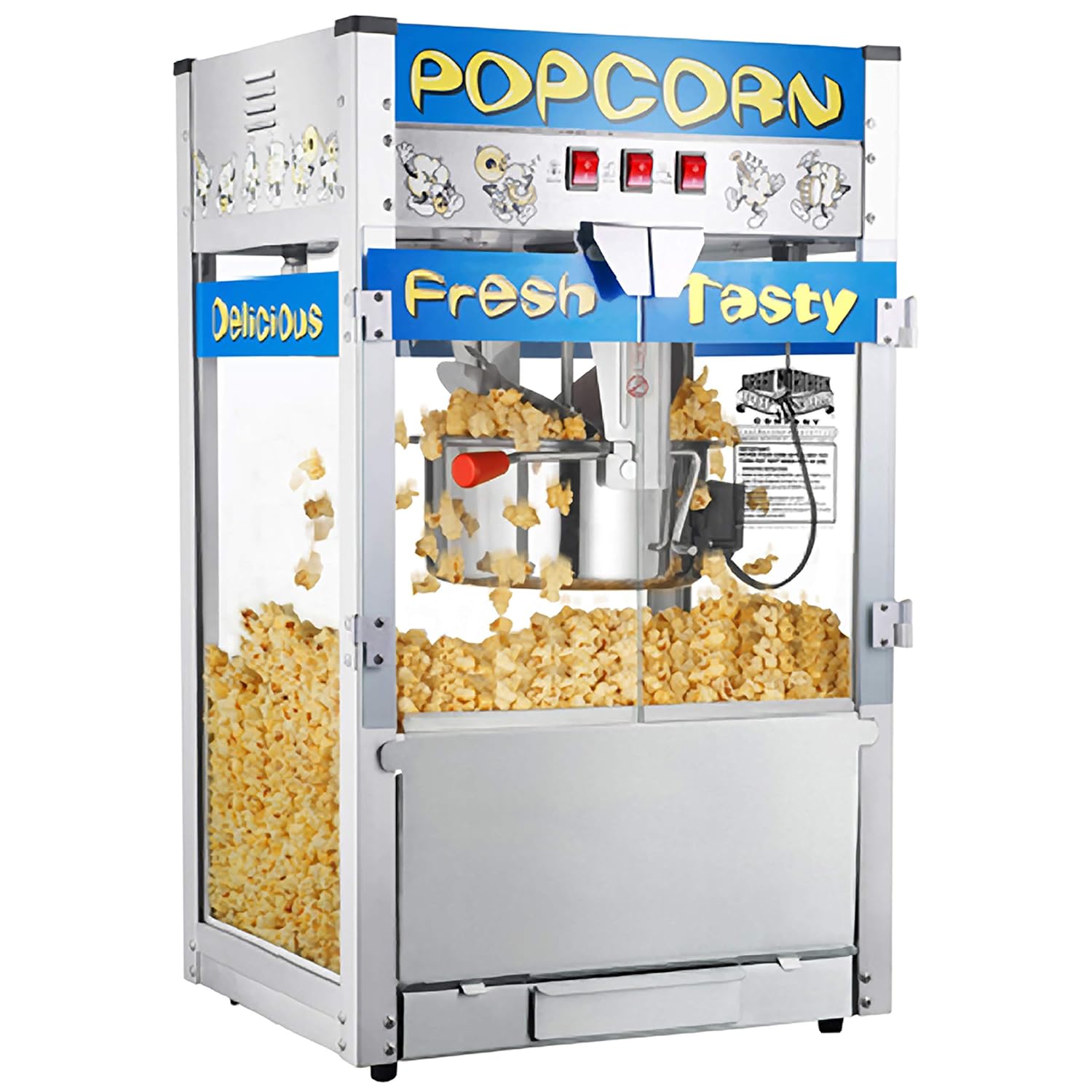 12oz Stainless Steel Popcorn Machine Set