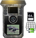Solar Trail Camera 4K 64MP with 5000mAh Power and 64GB Card