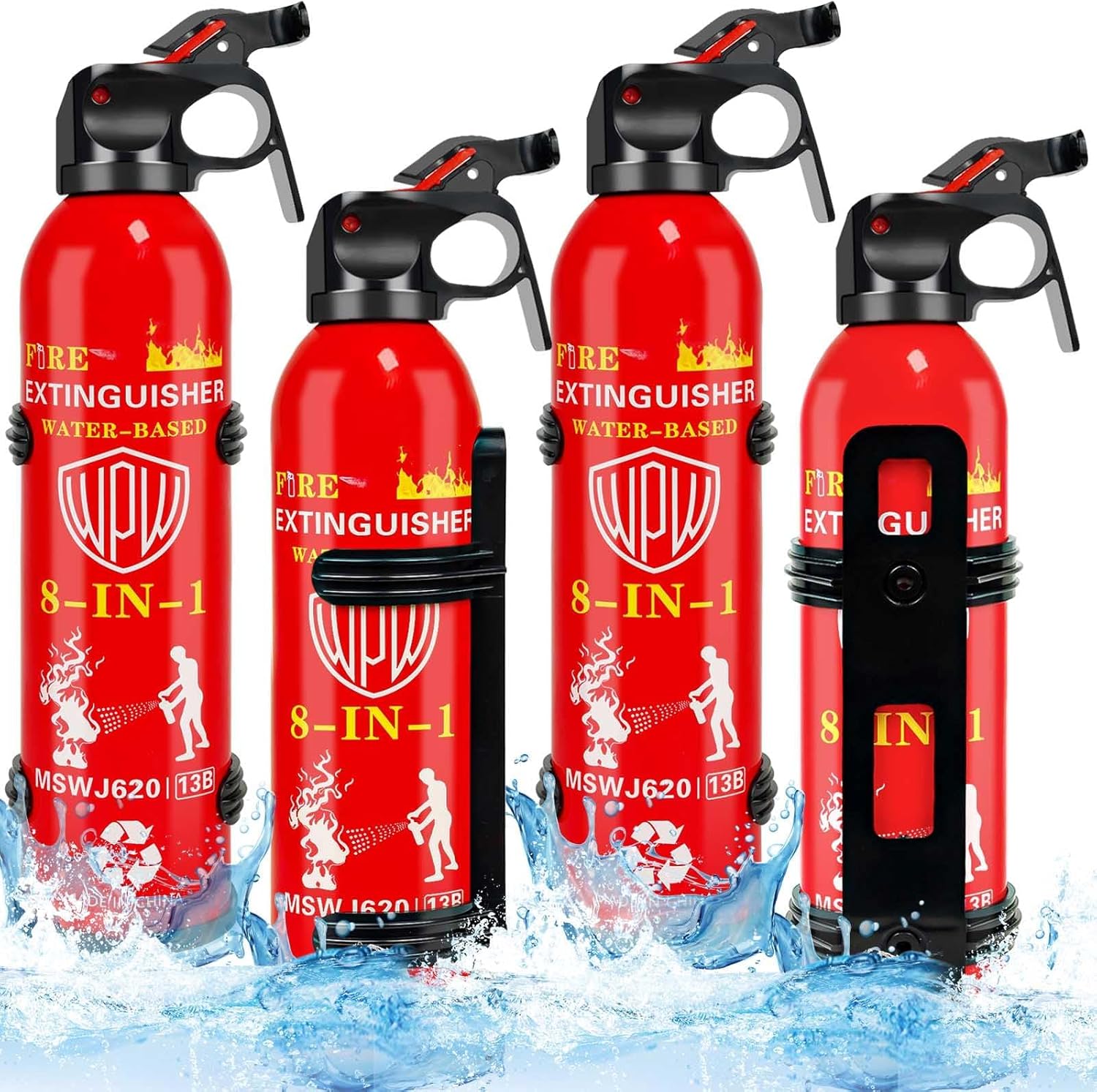 Upgraded 8-in-1 Fire Extinguisher for Home and Vehicle Safety