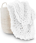 Adyrescia Chunky Knit Blanket Throw 50ftx60ft - Ultra Soft Hand Knit