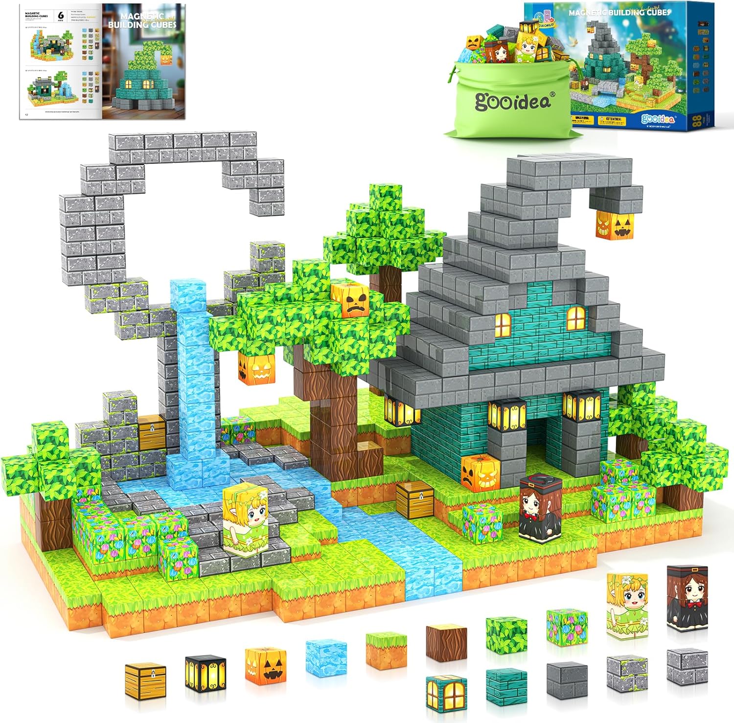 Large Magnetic Blocks for Kids Building Toys - Enchanted Fun