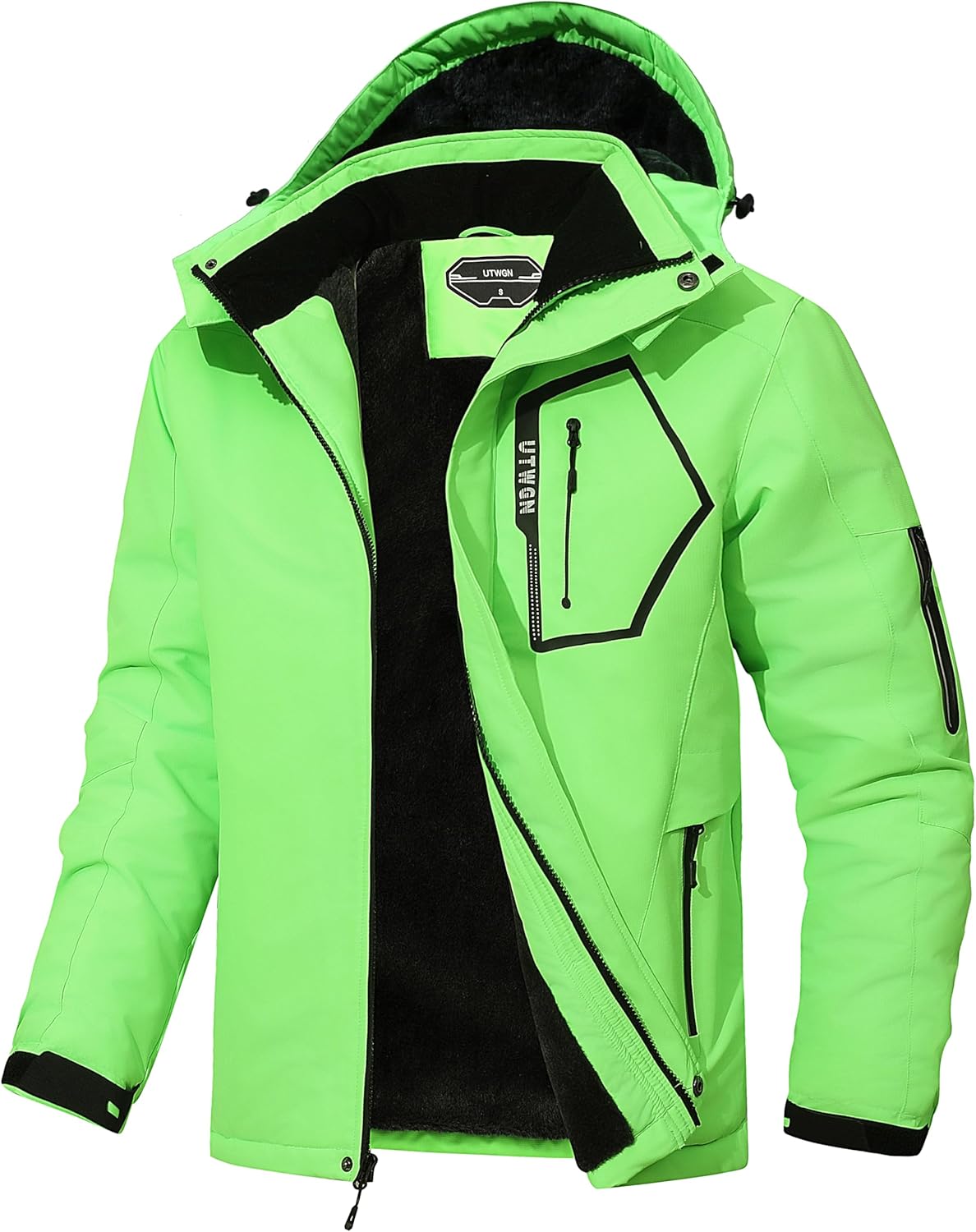 Men's Ski Jacket Winter Warm Waterproof Windbreaker for Snow