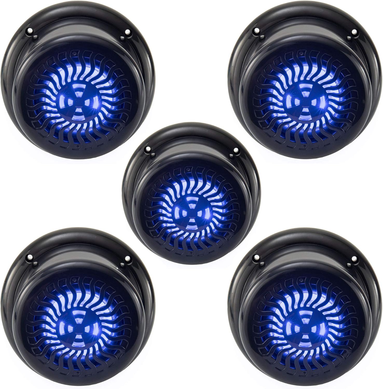 RecPro RV Flush Mount Speaker 5.25in Waterproof with LED Lights