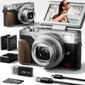 4K Digital Camera 48MP Vlogging Camera with 18X Zoom - Travel Ready