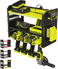 Heavy-Duty Metal Tool Storage Rack - 3-Tier Wall Mount Organizer